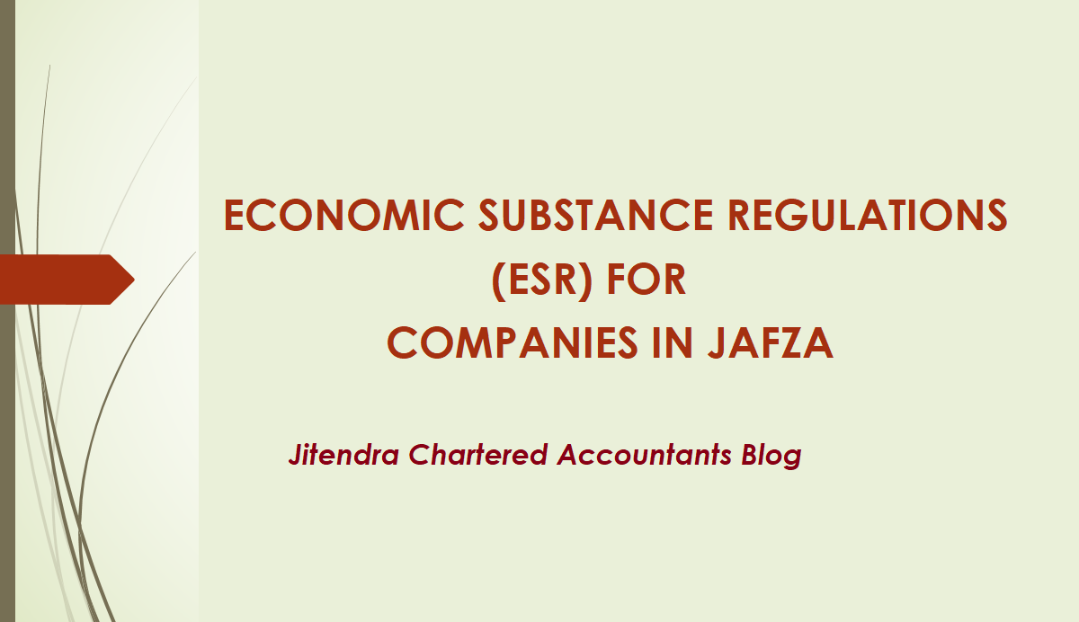 Economic Substance Regulations (ESR) in DAFZA